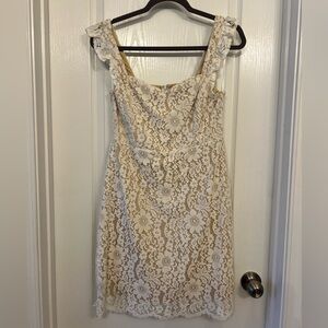 Square Neckline Midi Dress